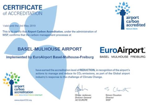 Avec l’accompagnement d’I Care & Consult, l’Aéroport de Bâle-Mulhouse a obtenu la certification ACA Niveau 2 !