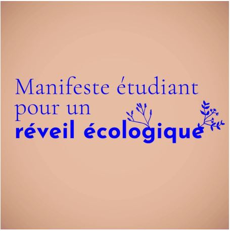 Des étudiants de plusieurs grandes écoles lancent un « Manifeste étudiant pour un réveil écologique »