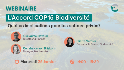 COP15, webinaire, biodiversité